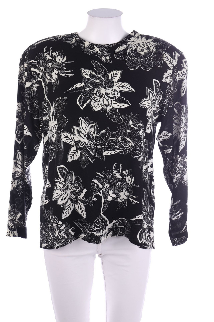 VINTAGE - Bluse aus Viskose mit floralem Muster - D 40
