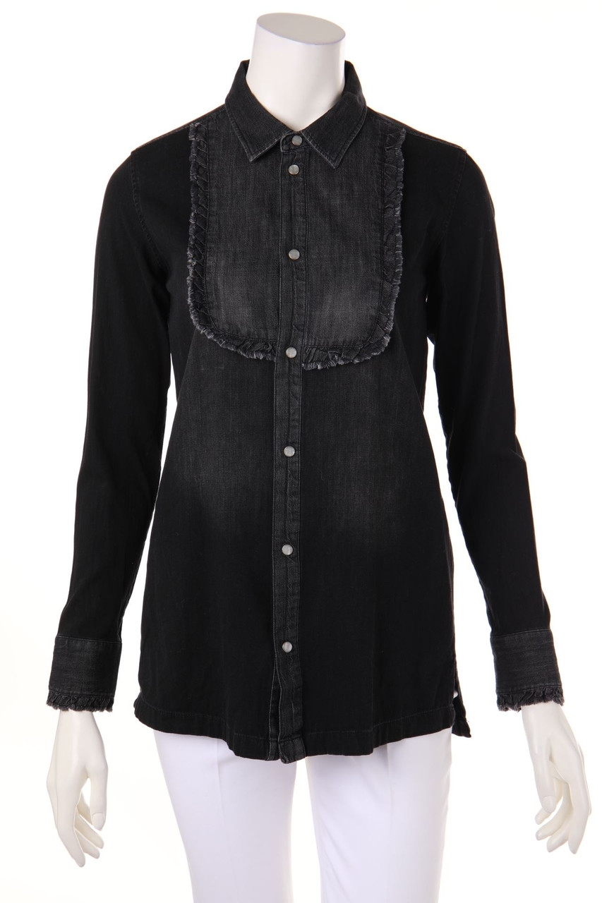 MY TWIN TWINSET - Bluse im Used Look mit Rüschen - M