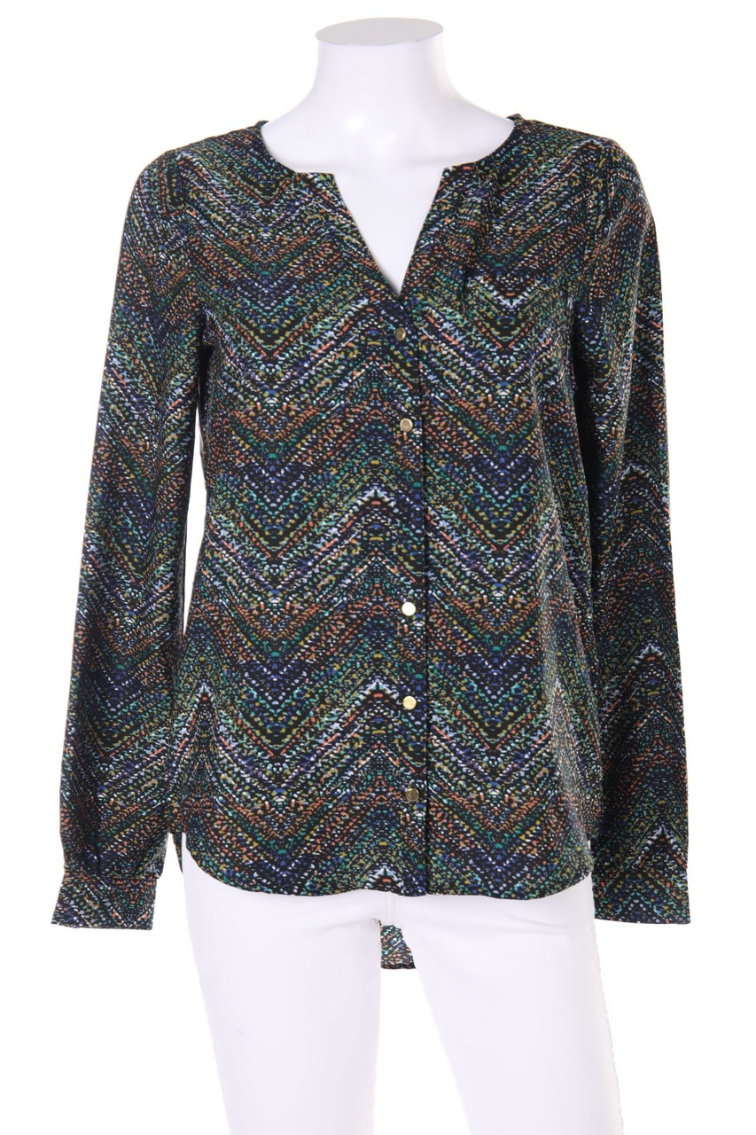 JACQUELINE de YONG - Bluse mit Zickzack-Muster - D 36