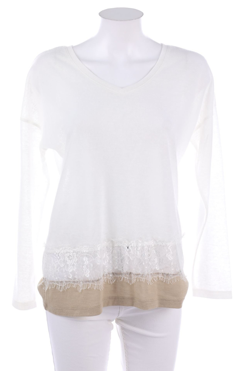 norwiss - Oversize-Shirt mit Spitzen-Einsatz - D 40-42