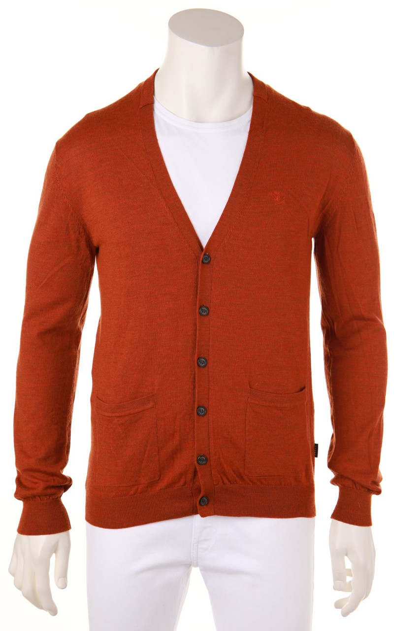 TIGER OF SWEDEN - Cardigan mit Logo-Applikation - M