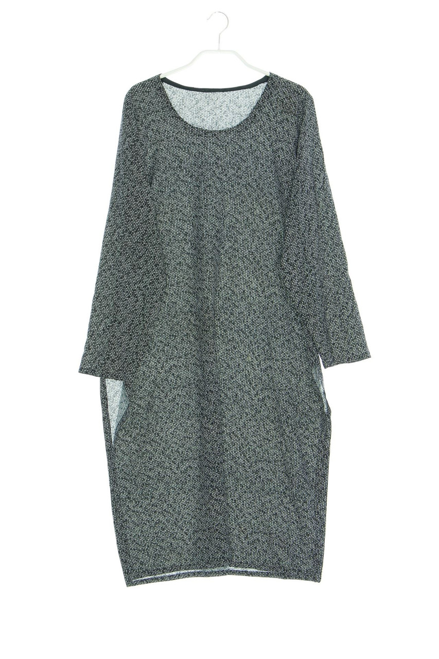 Ohne Label - Long-Bluse mit Schlitz - XL