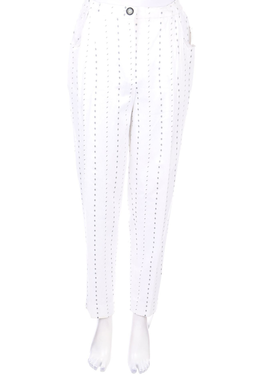 VINTAGE - Hose aus Viskose-Mix mit Punkten - D 38