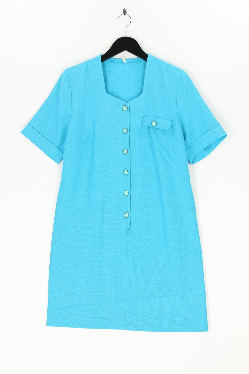 VINTAGE - Kleid mit Schmuck-Knöpfen - D 44