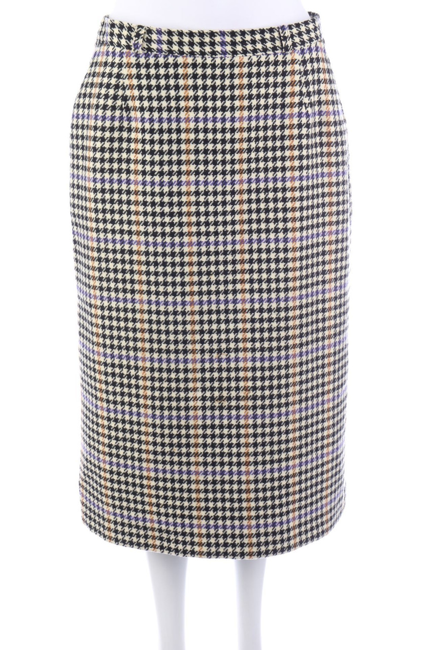 Ohne Label - Midirock mit Hahnentritt-Muster - D 42