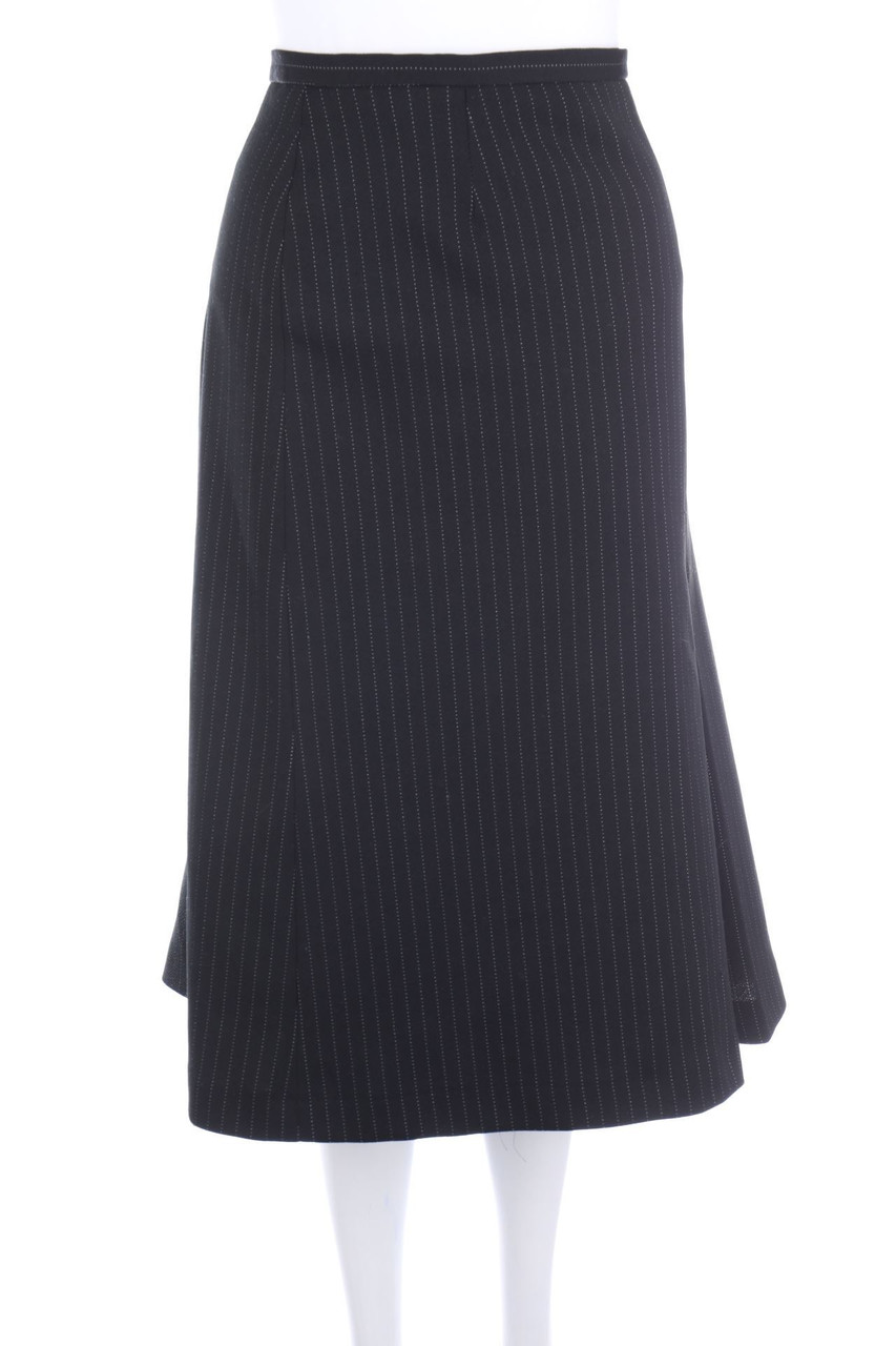 Ohne Label - Midirock mit Nadelstreifen - D 48