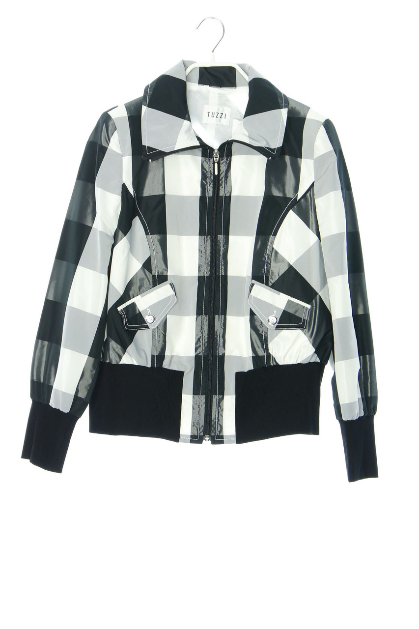 TUZZI - Jacke mit Karo-Muster - D 40