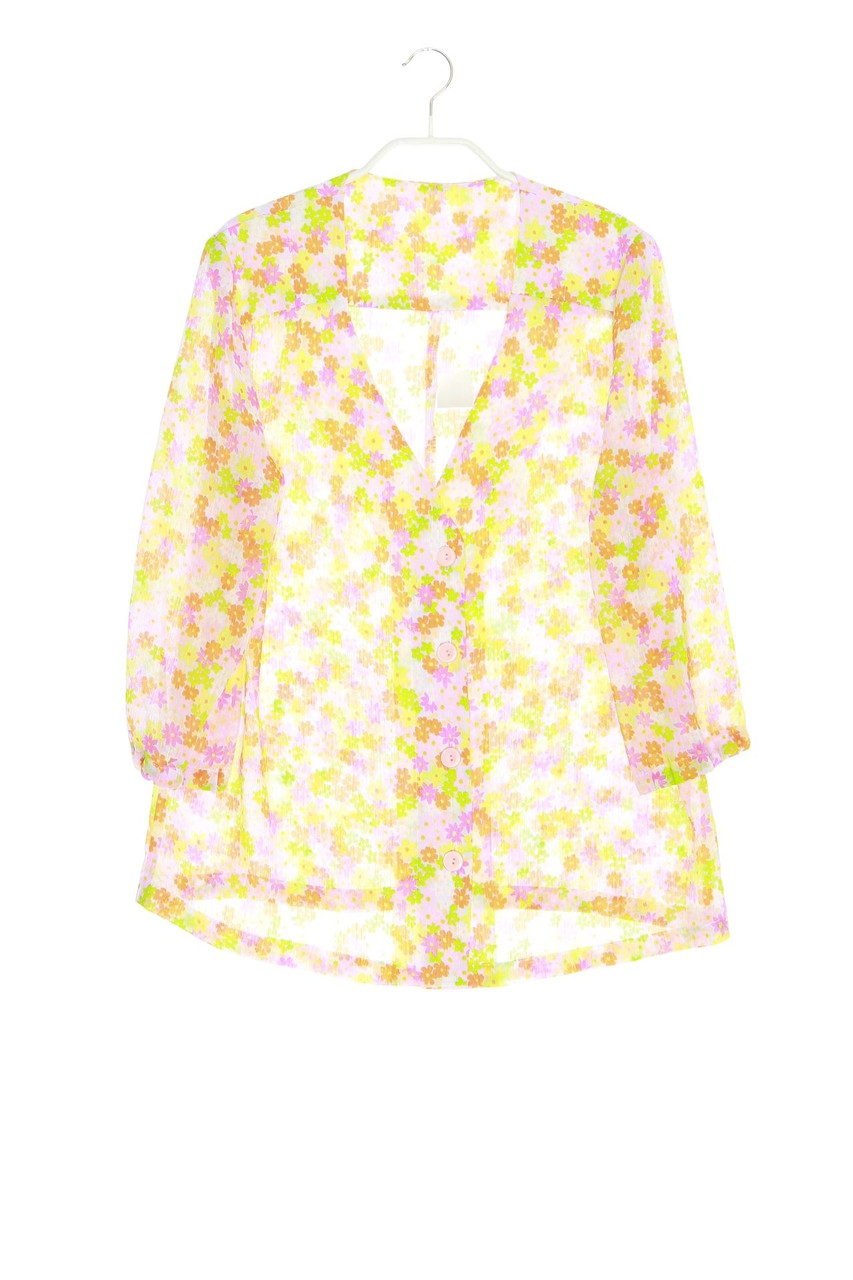 Ohne Label - Hemd-Bluse mit 3/4-Ärmel - D 44-46