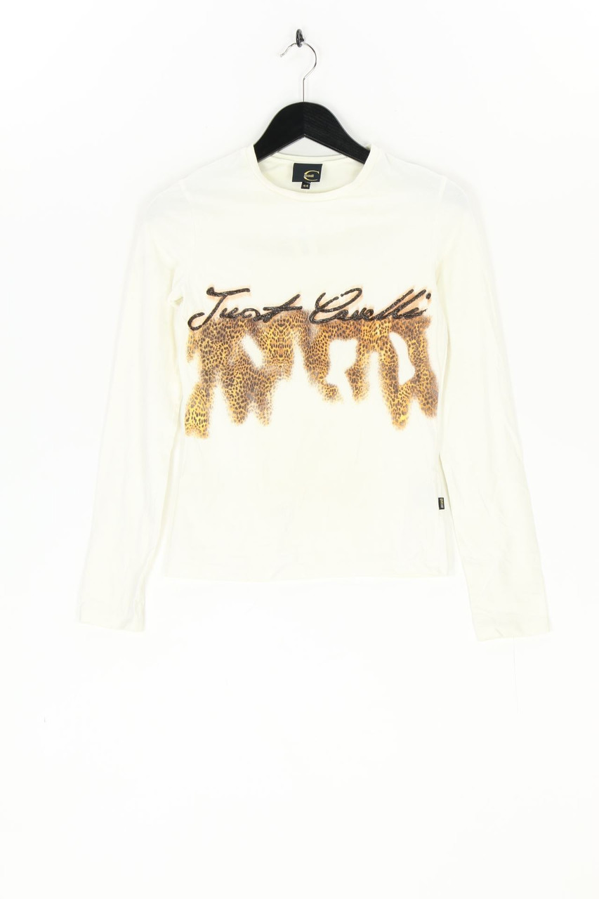 Just cavalli - Longsleeve-Shirt mit Leo-Print - D 36