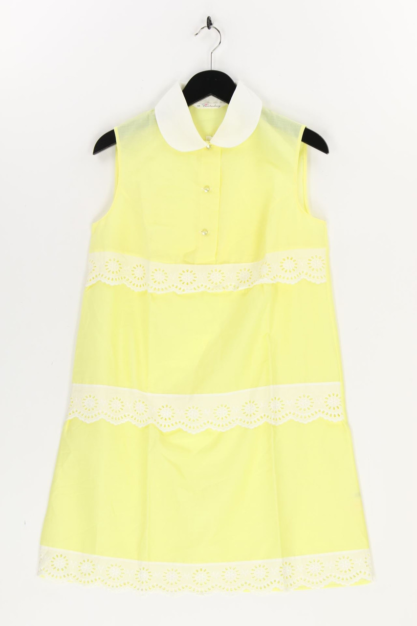 Fürstenberg - 60s-70s-Vintage-Kleid mit Spitzen-Einsatz - D 38