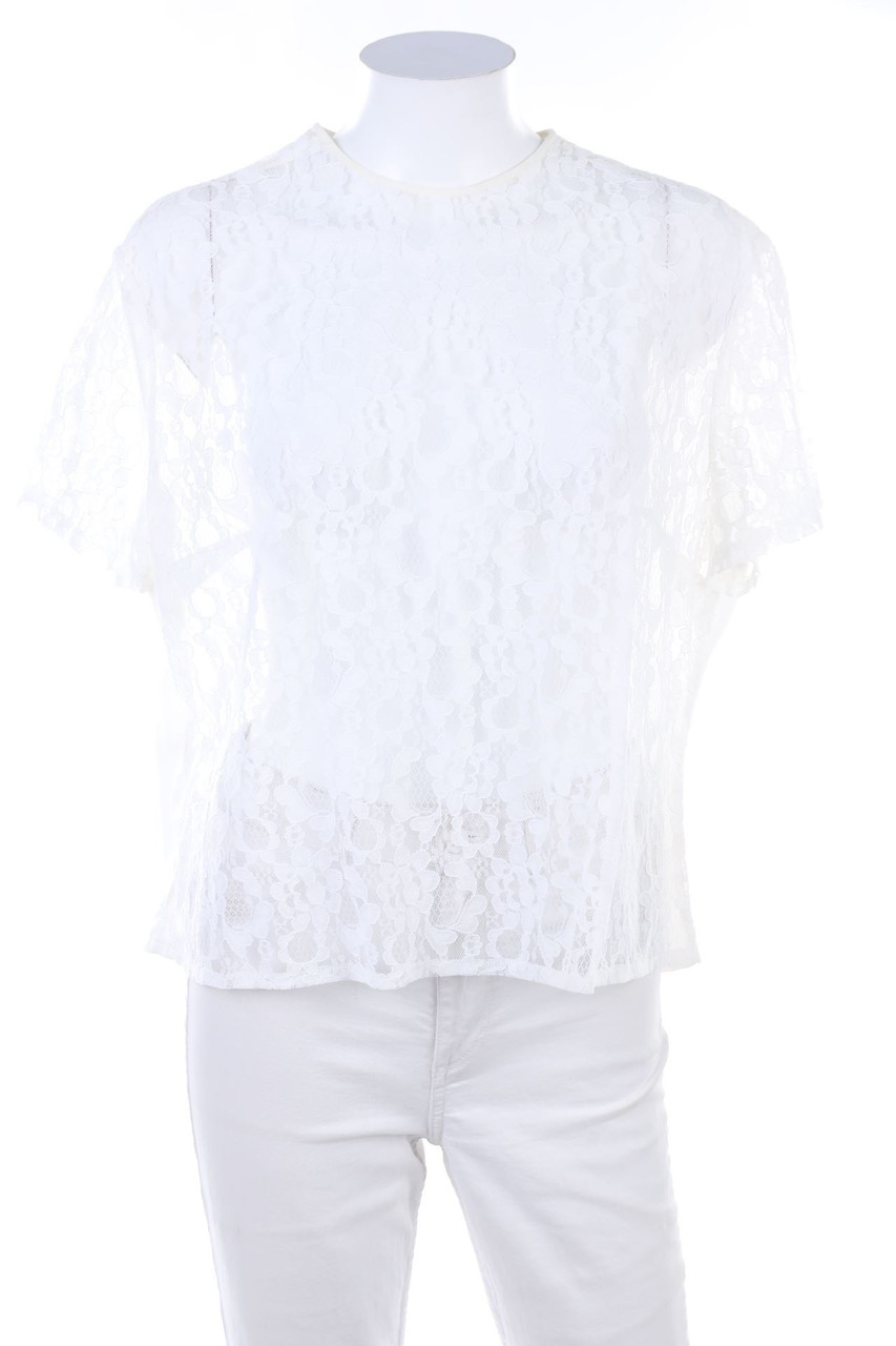 Ohne Label - Shirt aus Spitze - D 48