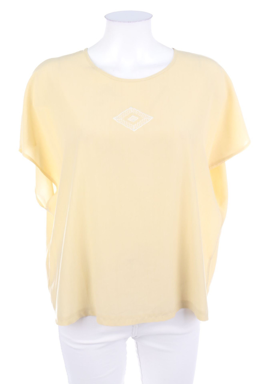 PL PARK LANE - Oversize-Bluse mit Stickereien - D 48