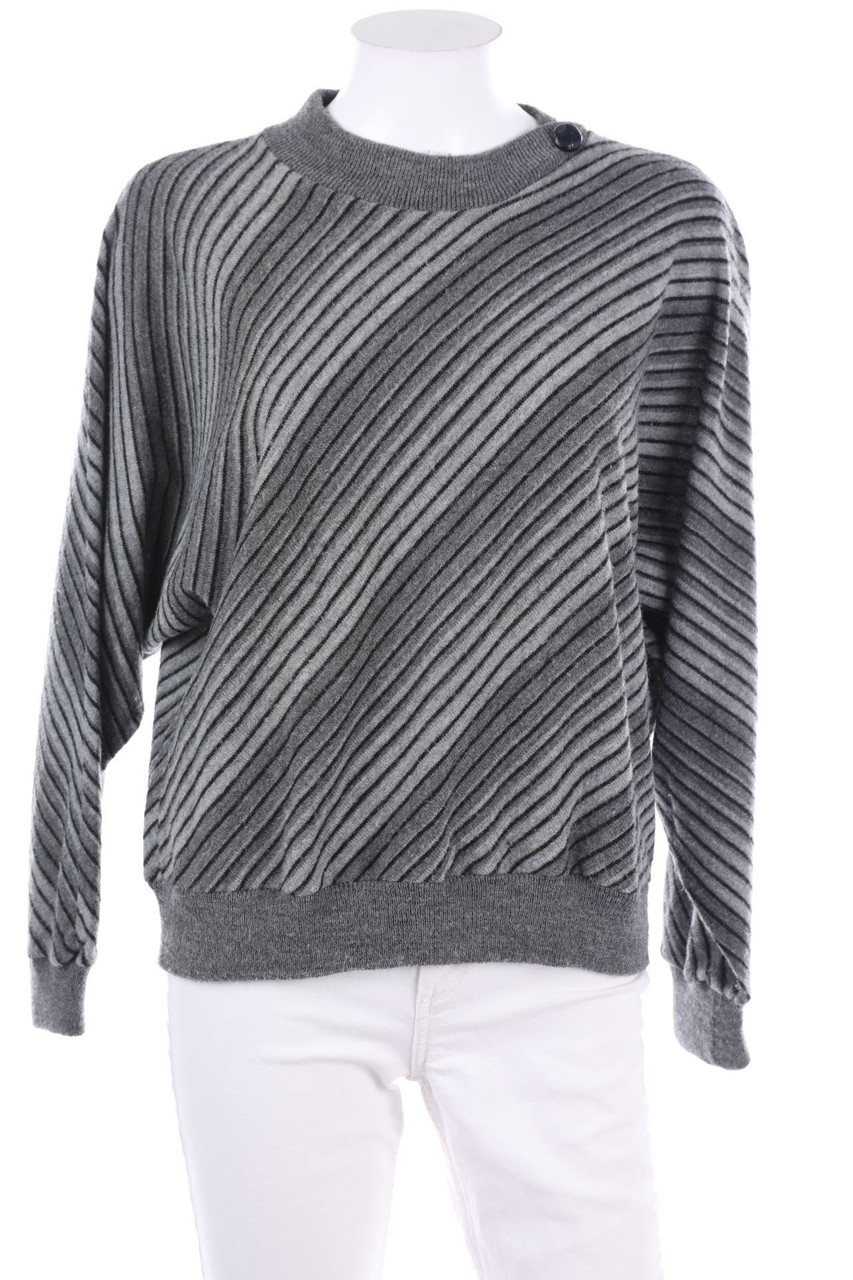 VINTAGE - 90s-Strick-Pullover mit Streifen - M