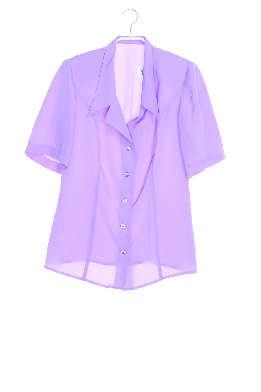 Ohne Label - Hemd-Bluse mit kurzem Ärmel - D 38