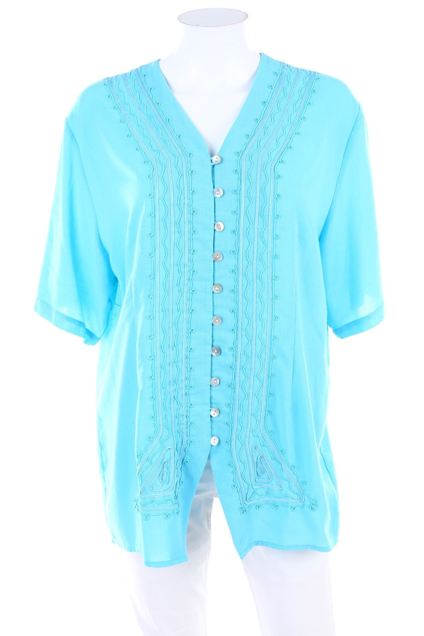 Valentine FASHION - Hemd-Bluse mit kurzem Ärmel - D 40