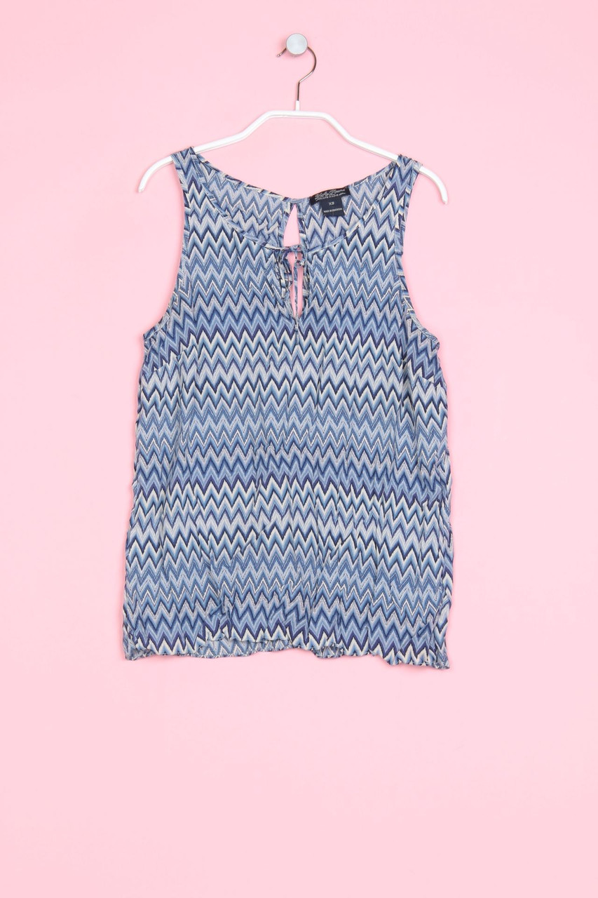 LUCKY BRAND - Blusentop mit Zickzack-Muster - XS
