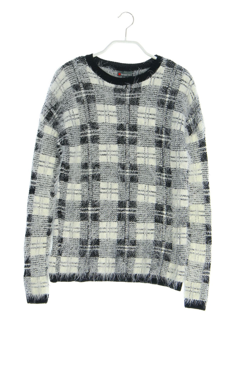 Street One - Strick-Pullover mit Karo-Muster - D 34