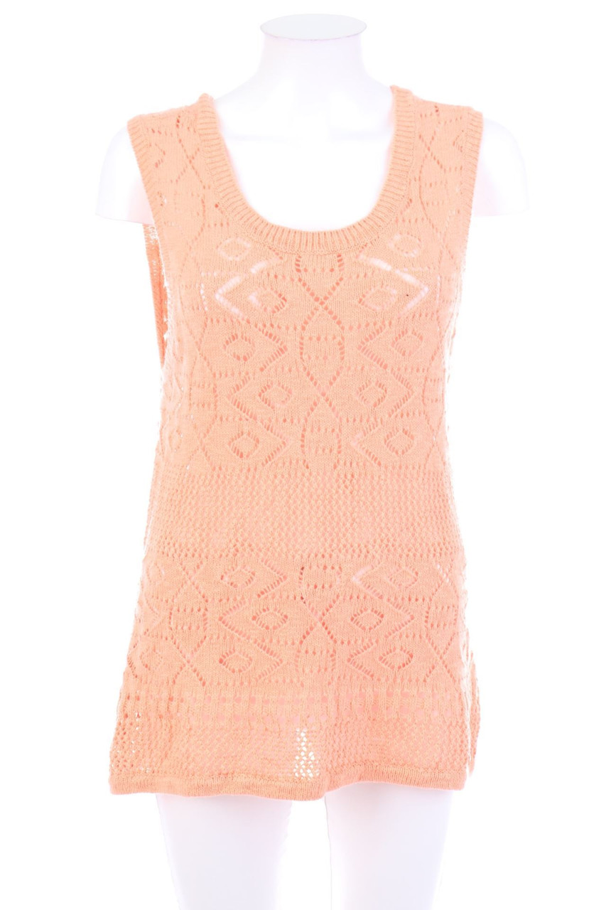 Charles Vögele - Strick-Top mit Lochstrick-Details - S