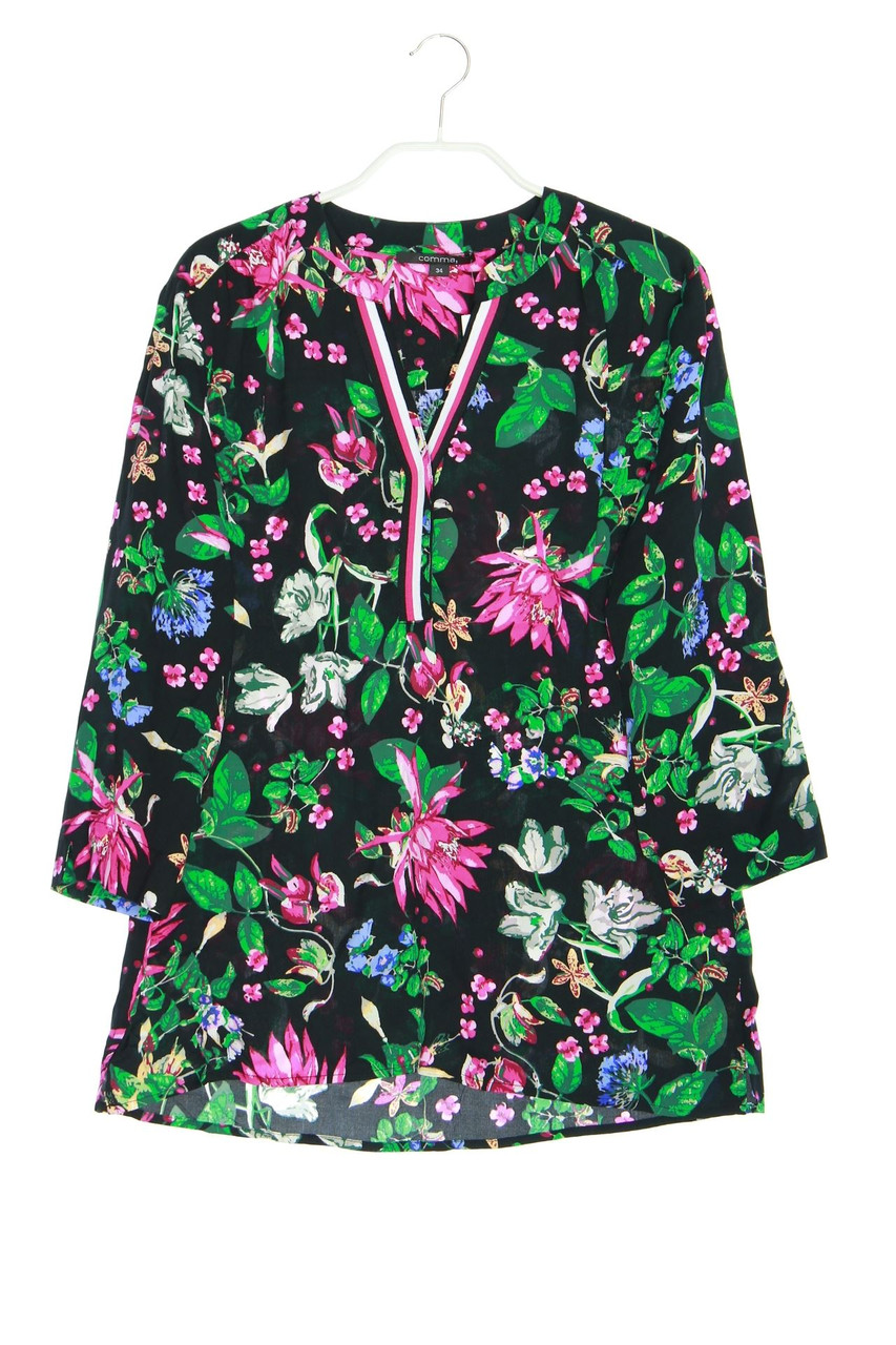 comma - Tunika-Bluse mit Blumen-Print - D 34