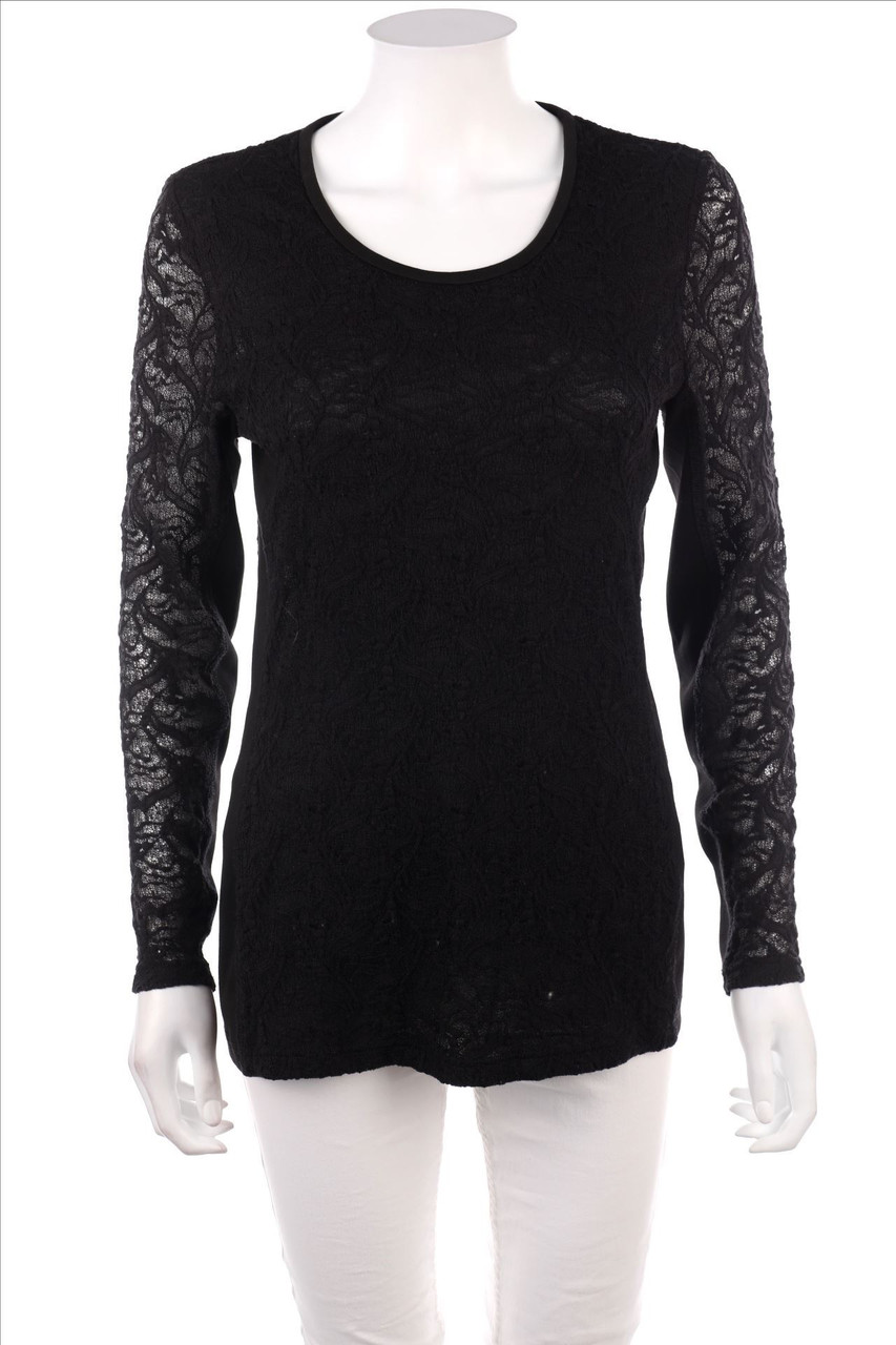 SCOOTER - Longsleeve-Shirt aus Spitze mit Stretch - D 38