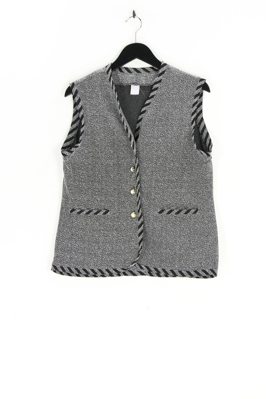 VINTAGE - Weste mit Schmuck-Knöpfen - D 44