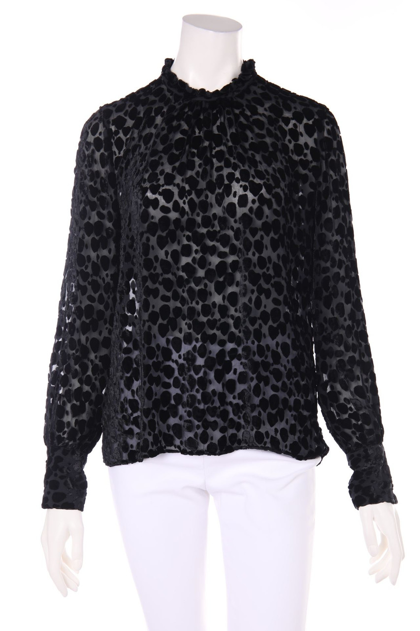 CALIBAN - Bluse aus Samt - L