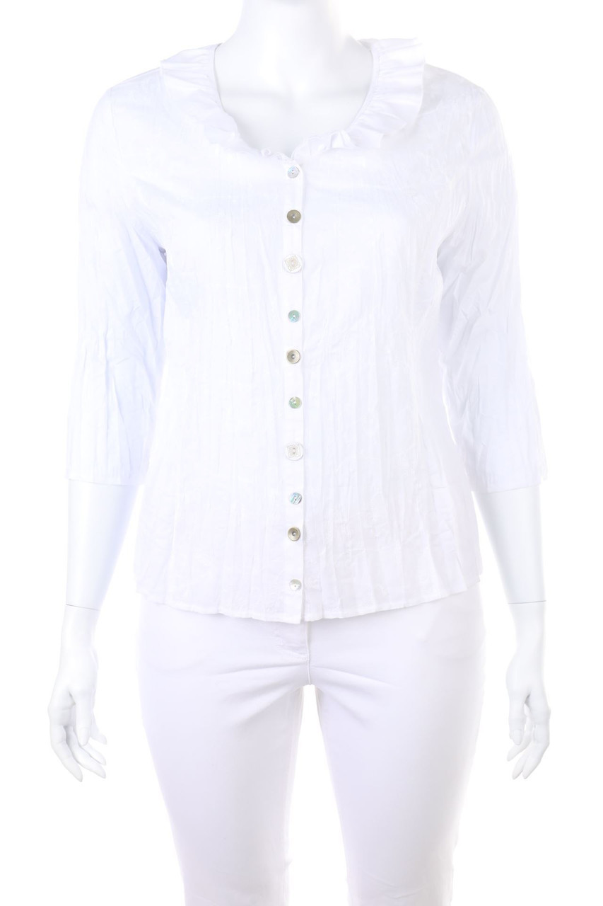 Michèle Boyard - Bluse mit Schmuck-Knöpfen - D 46