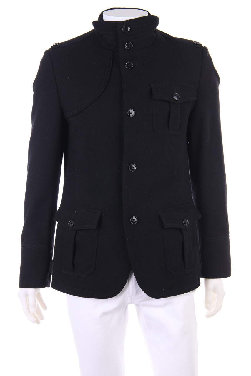 paul by Paul Kehl Zürich - Jacke aus Woll-Mix mit aufgesetzten Taschen - S