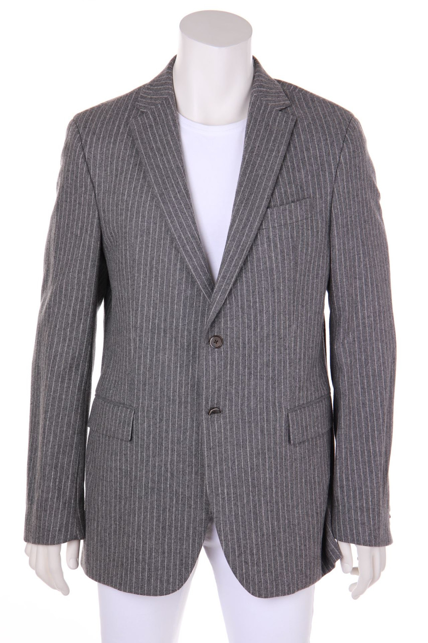 TOMMY HILFIGER TAILORED - Schurwoll-Sakko mit Elbow Patches - 52
