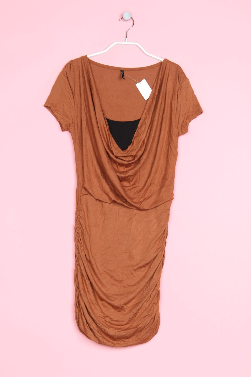 AMISU - Kleid im Layer Look mit Raffungen - XS