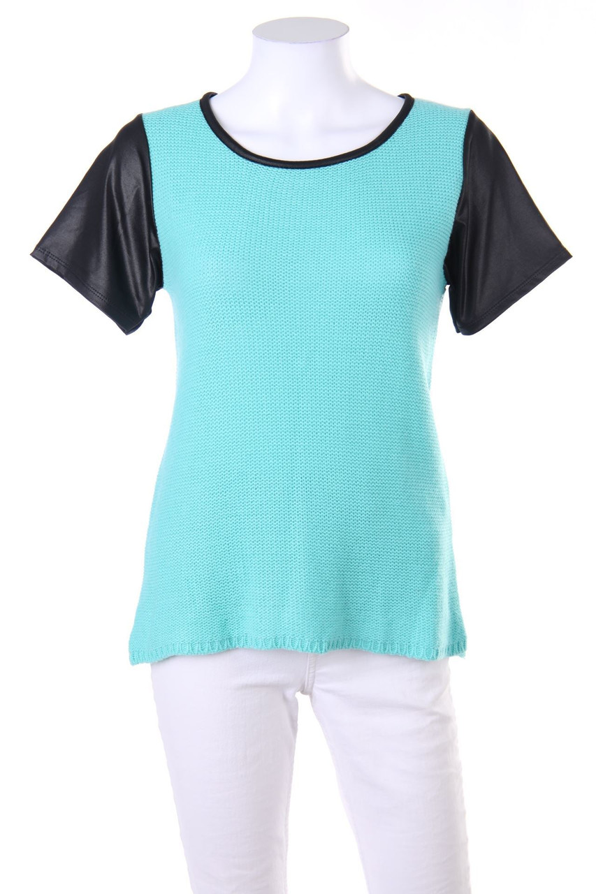 Ohne Label - Two Tone-Kurzarm-Shirt - M