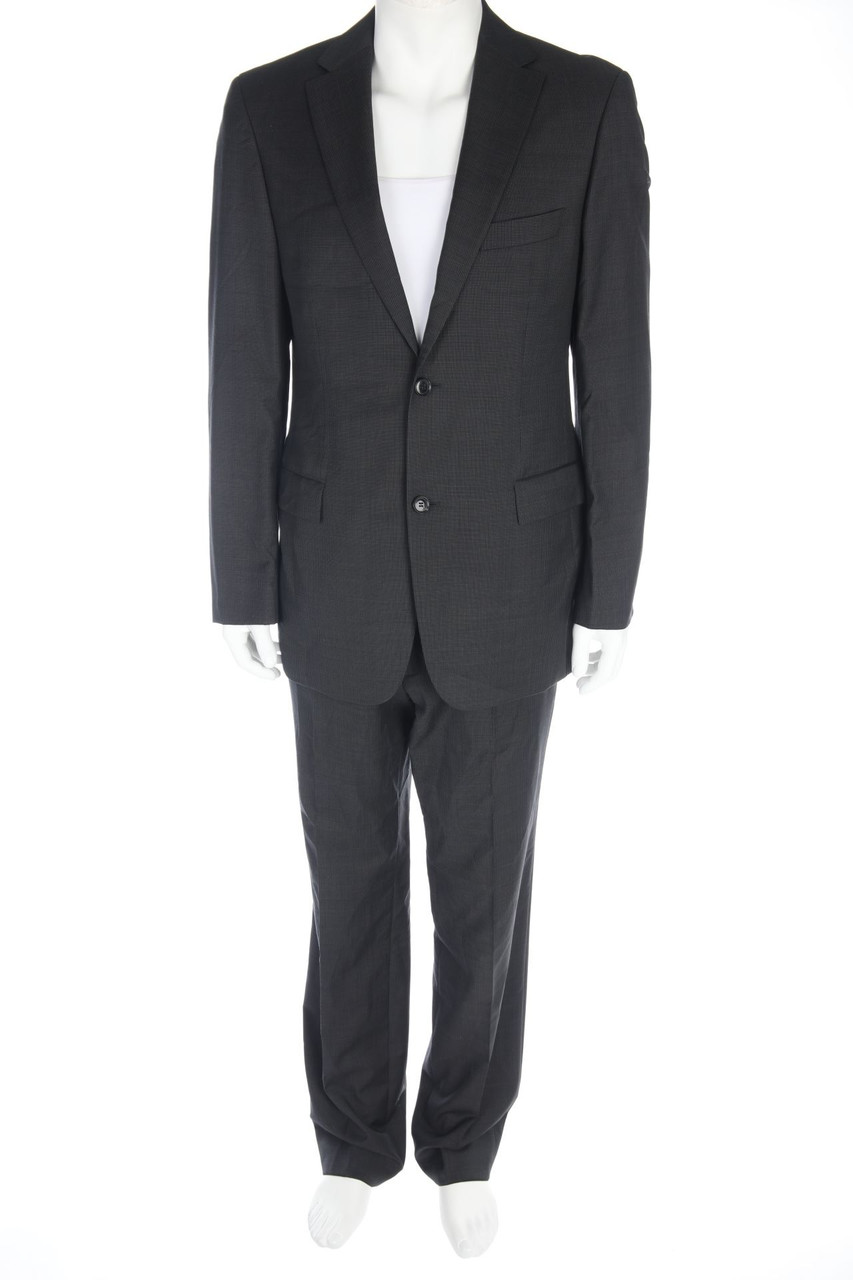 BOSS HUGO BOSS - Anzug aus reiner Schurwolle mit Karo-Muster - L