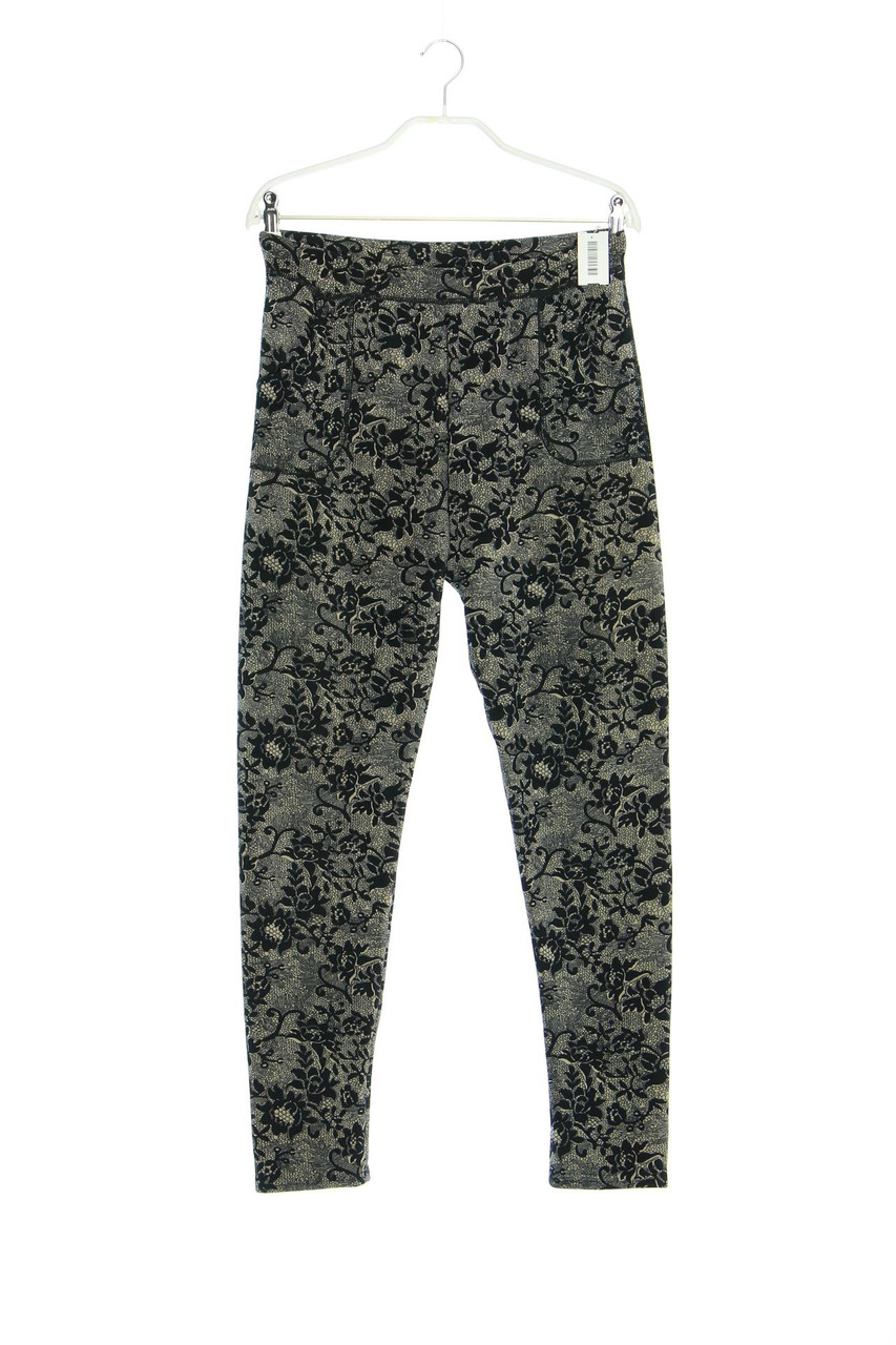 Ohne Label - Leggings mit floralem Muster - S