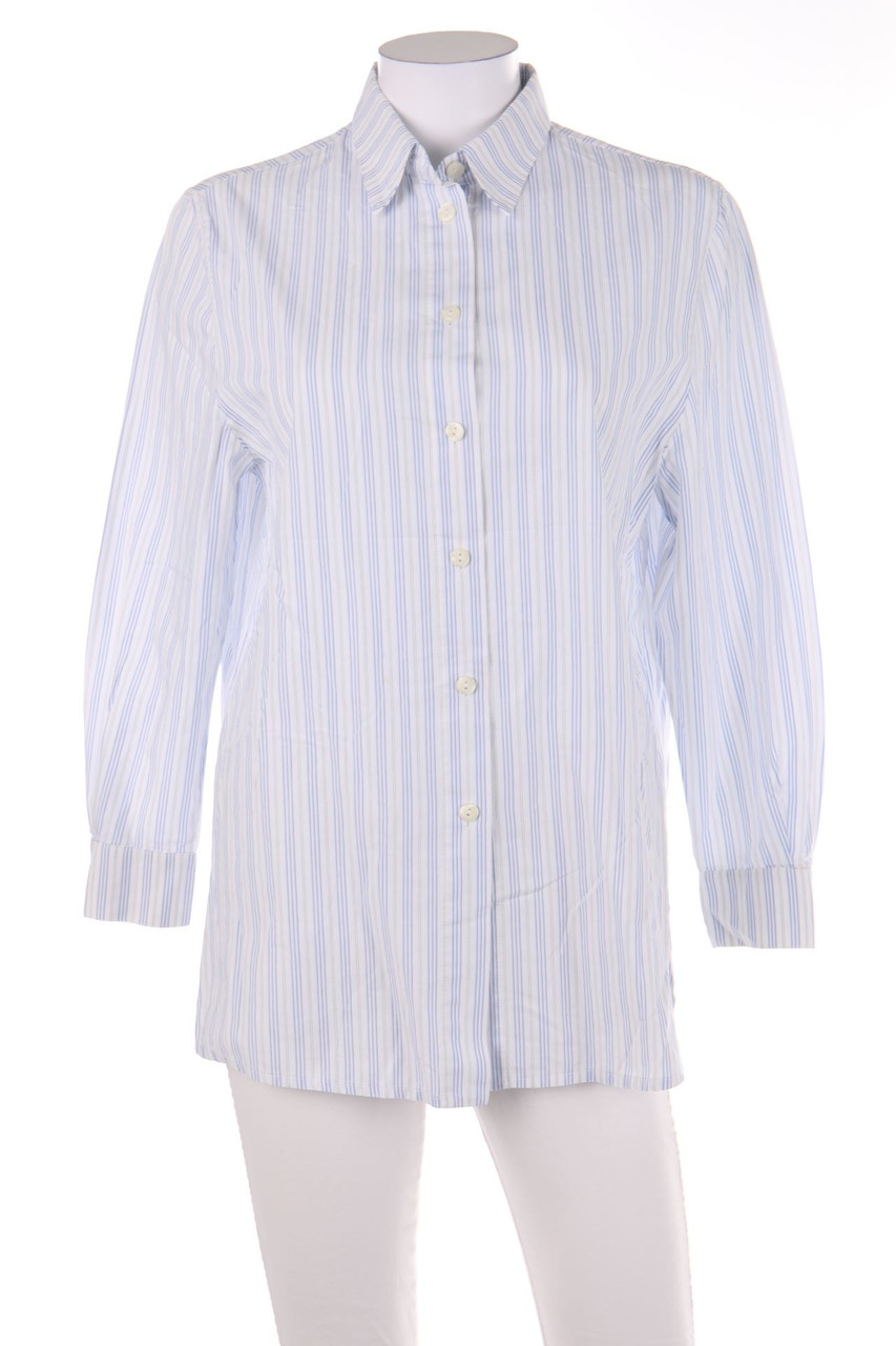 Ohne Label - Hemd-Bluse aus Baumwolle mit Streifen - D 38-40