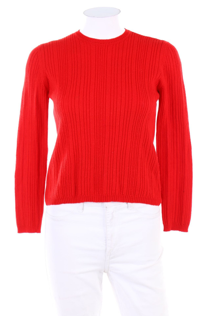 WALTER GROSS ZURICH - Strick-Pullover aus Merinowolle mit Lochstrick-Details - D 32-34