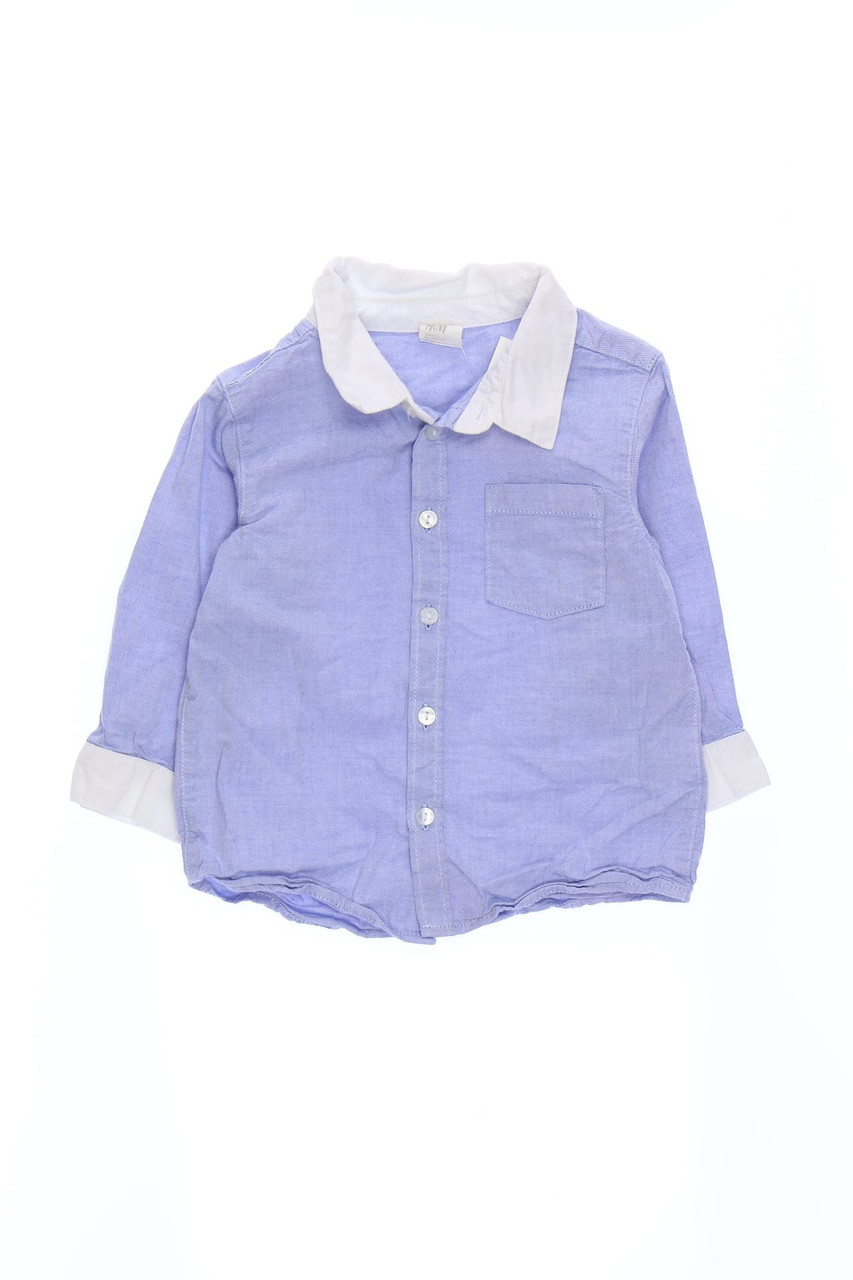 H&M - Two Tone-Hemd aus Baumwolle - 80