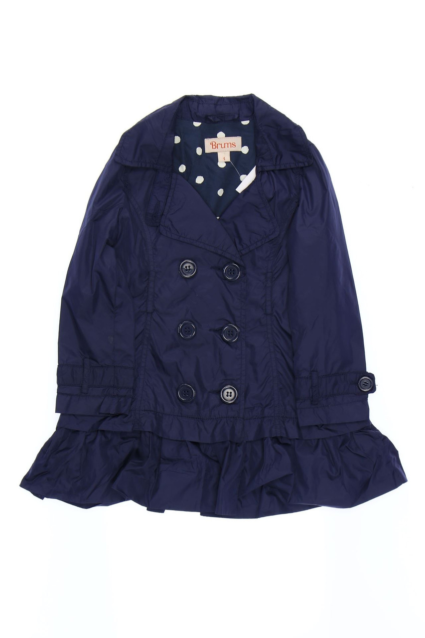 Brums - Zweireiher-Mantel im Layer Look mit Raffungen - 104