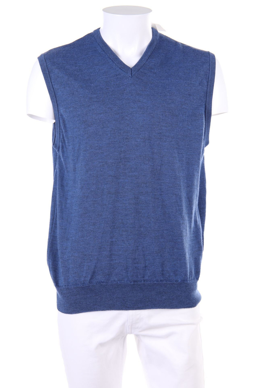 Ohne Label - Schurwoll-Pullunder - 54