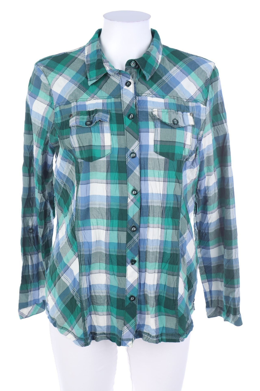 CECIL - Bluse aus Baumwoll-Mix mit Karo-Muster - M