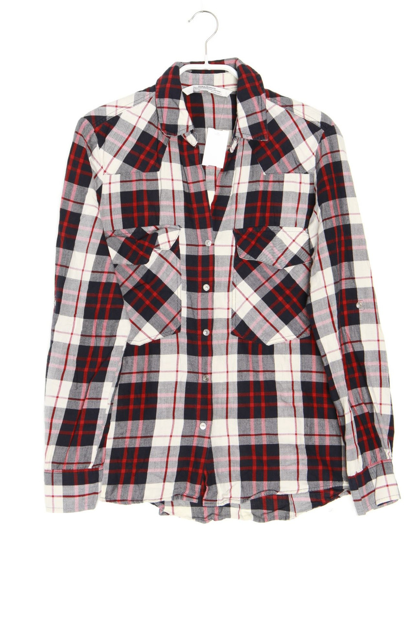 ZARA WOMAN - Bluse mit Karo-Muster - XS