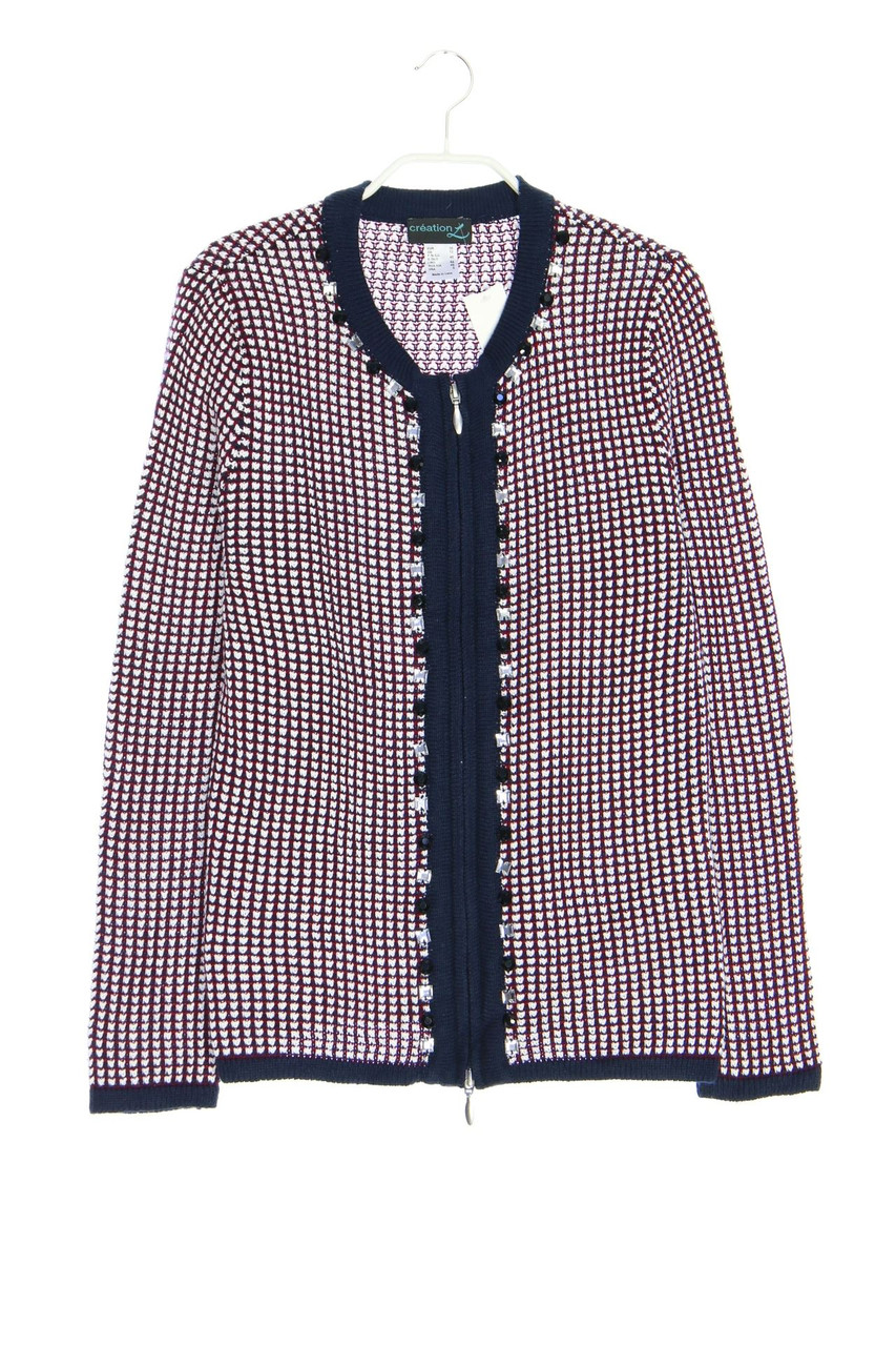 creation L - Cardigan mit Schmuckstein-Applikation - D 38