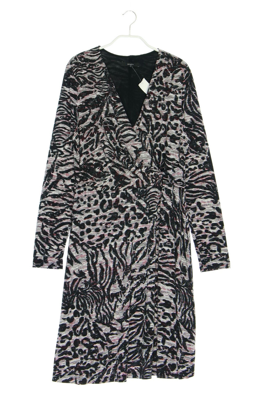 BONITA - Kleid mit Animal-Print in Wickel-Optik - D 38