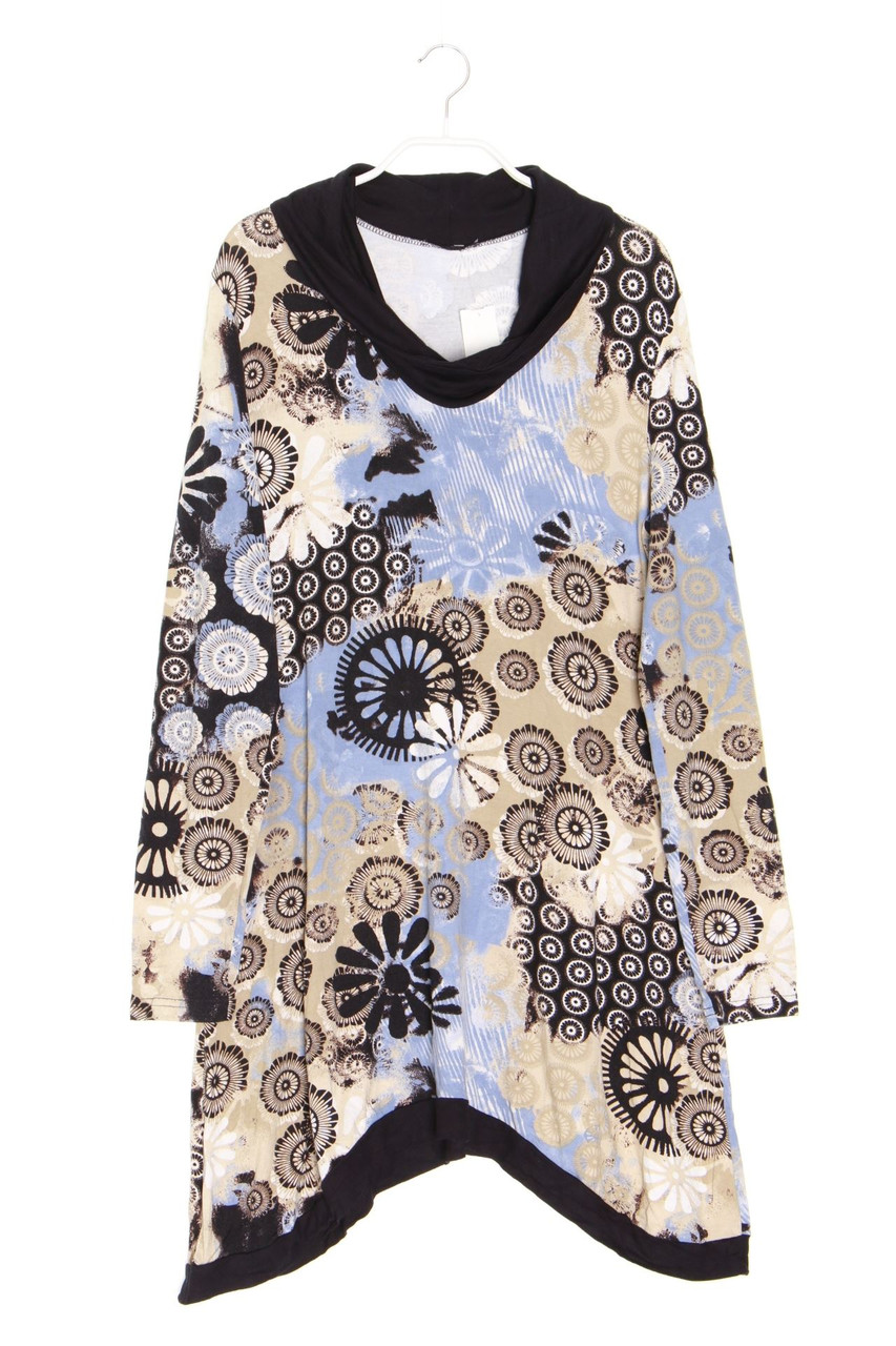 Ohne Label - Long-Shirt mit Print - D 40-42