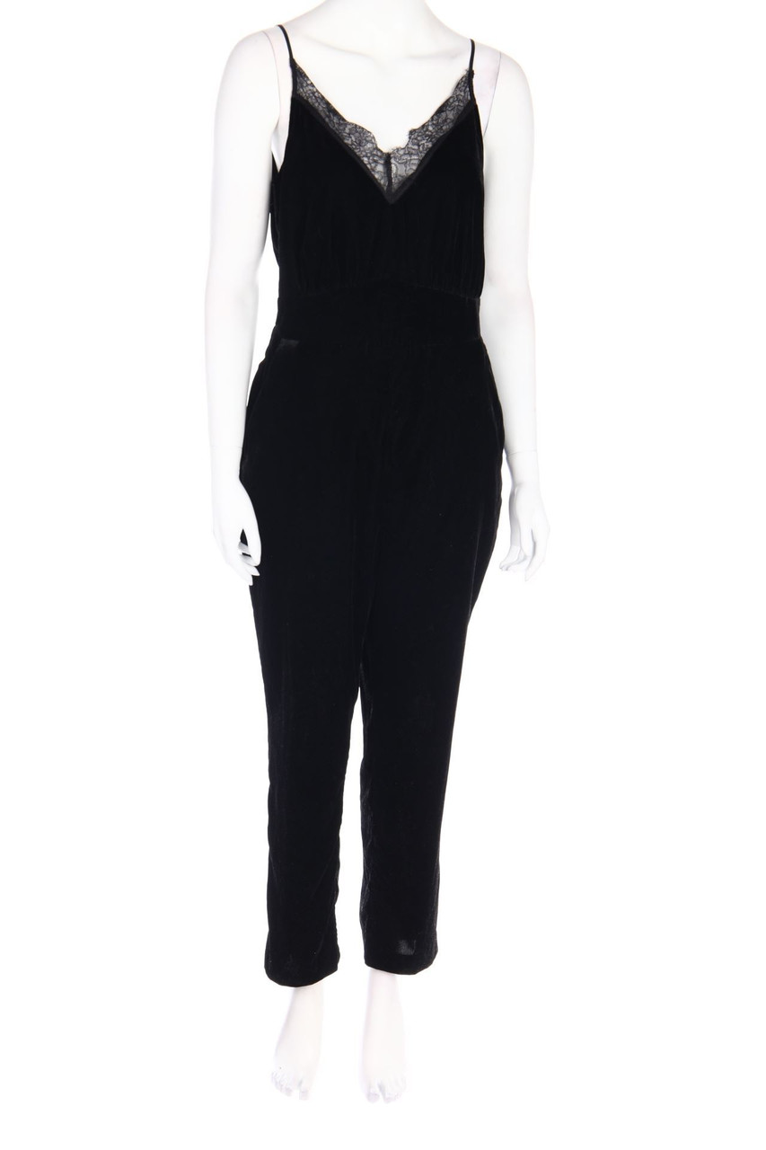 H&M - Jumpsuit mit Spitzen-Einsatz - D 40