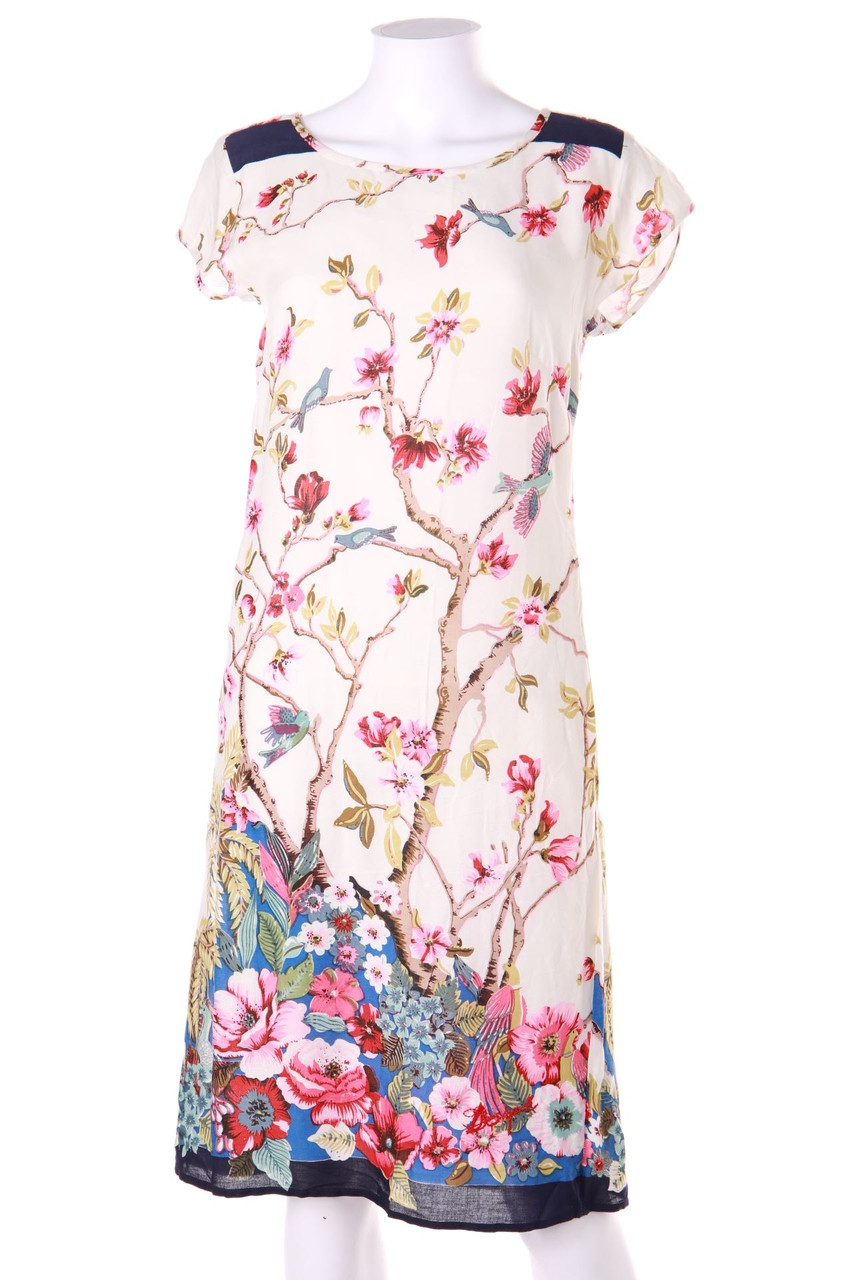 Ohne Label - Kleid mit Blumen-Print - S