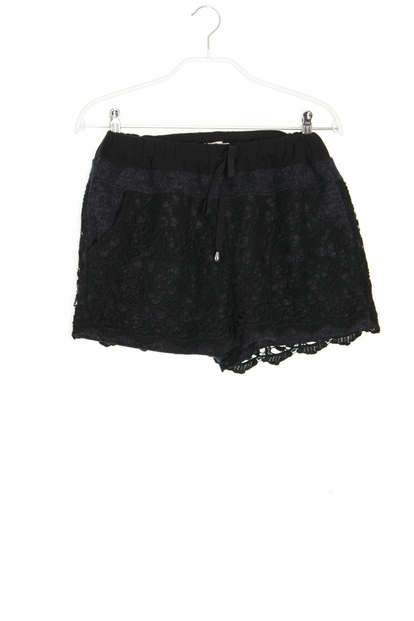 SECONDHAND - Shorts mit Wolle mit Spitzen-Einsatz - D 34