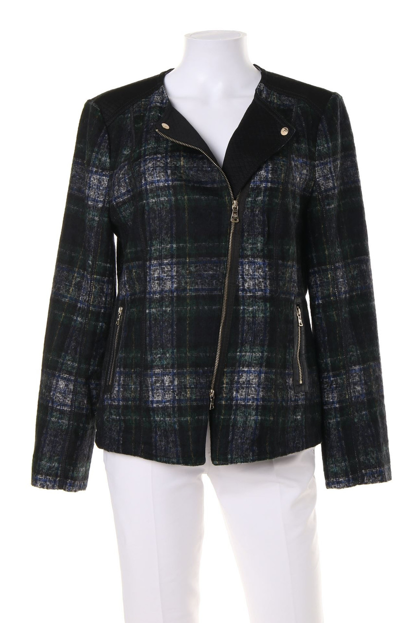 GERRY WEBER - Jacke mit Karo-Muster mit Reißverschluss - D 40