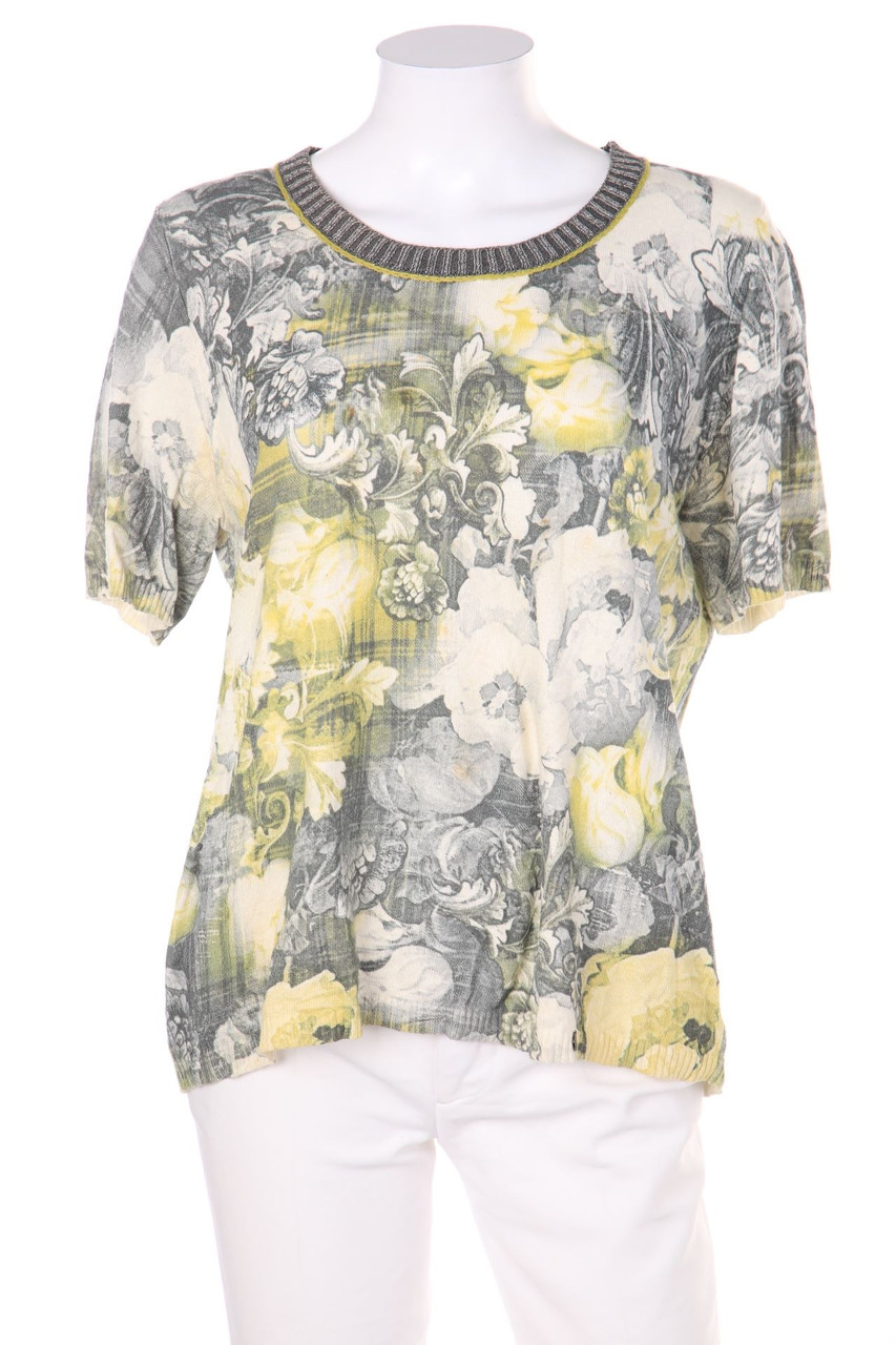 golléhaug - Strick-Pullover aus Baumwoll-Mix mit Print - D 44