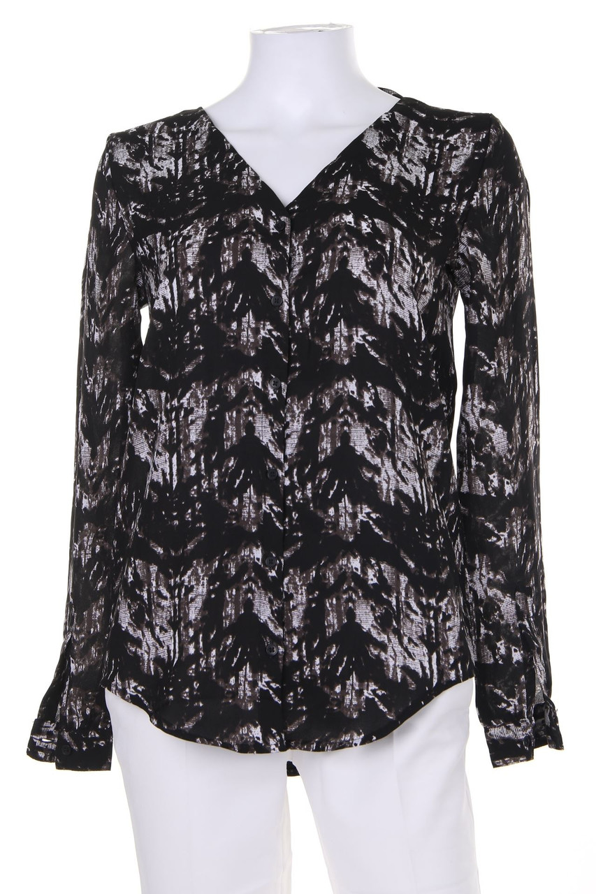 JACQUELINE de YONG - Bluse mit Print mit Rückenausschnitt - D 34