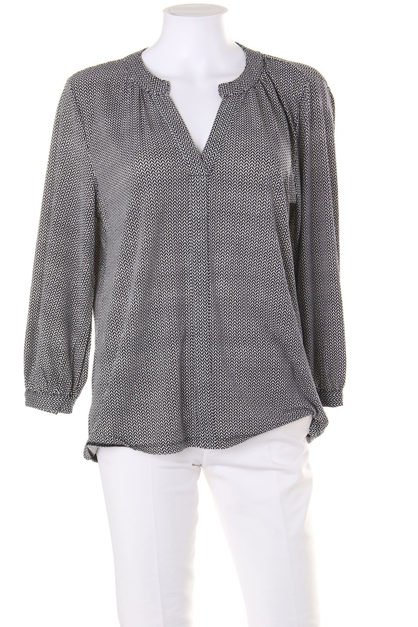 H&M - Hemd-Bluse mit 3/4-Ärmel mit Print - M